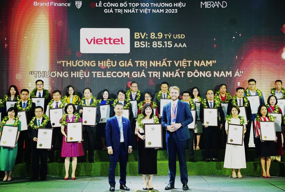 Viettel dẫn đầu giá trị thương hiệu của doanh nghiệp Việt